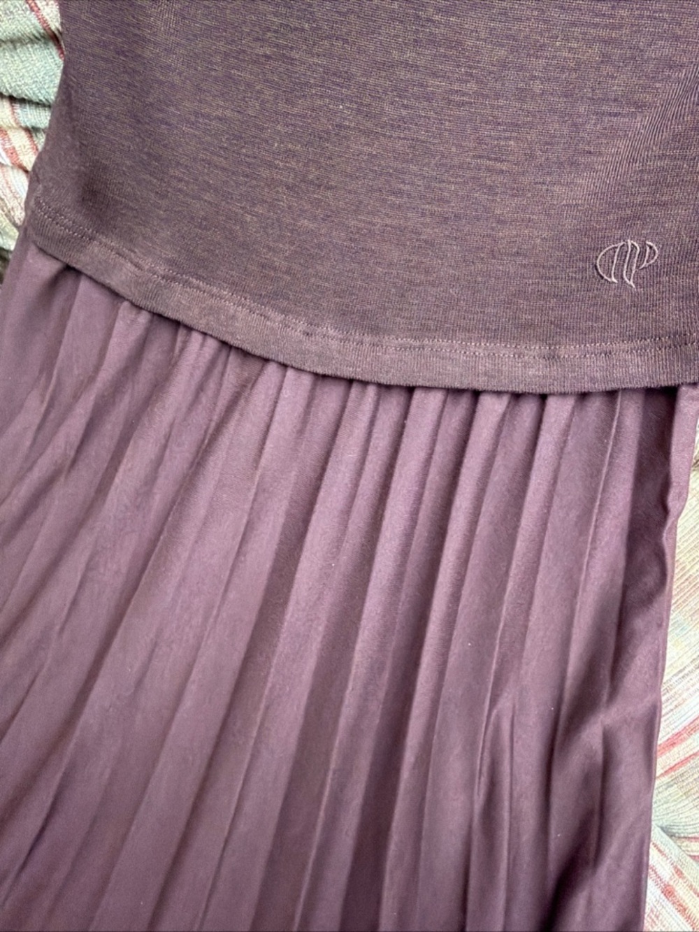 Brown Pleated Maxi Dress - Classic Women’s Dress - Picture 5 of 7